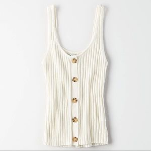 American Eagle Knit Ribbed Sweater Tank Size S